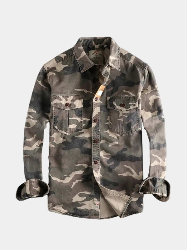 Men's Camo Button-Up Shirt