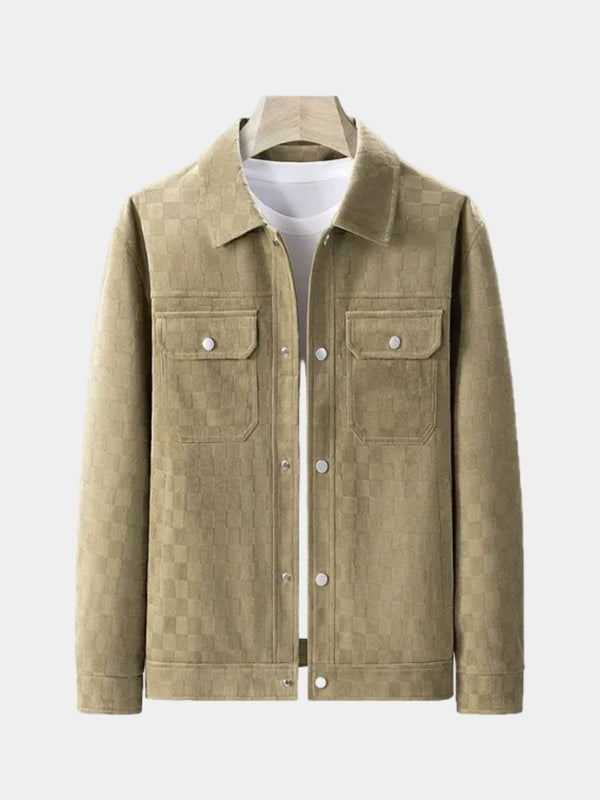 Men's Checkered Shirt Jacket