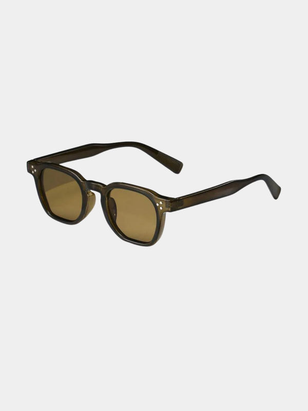 Men's Small Oval Tinted Sunglasses