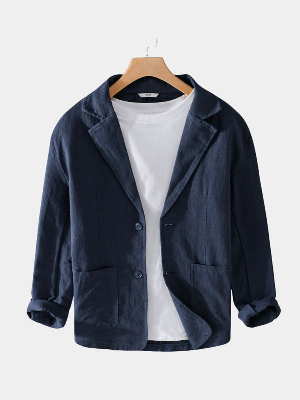Men's Two-Button Casual Blazer Jacket