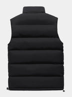 Men's Stand Collar Zip-Up Puffer Vest