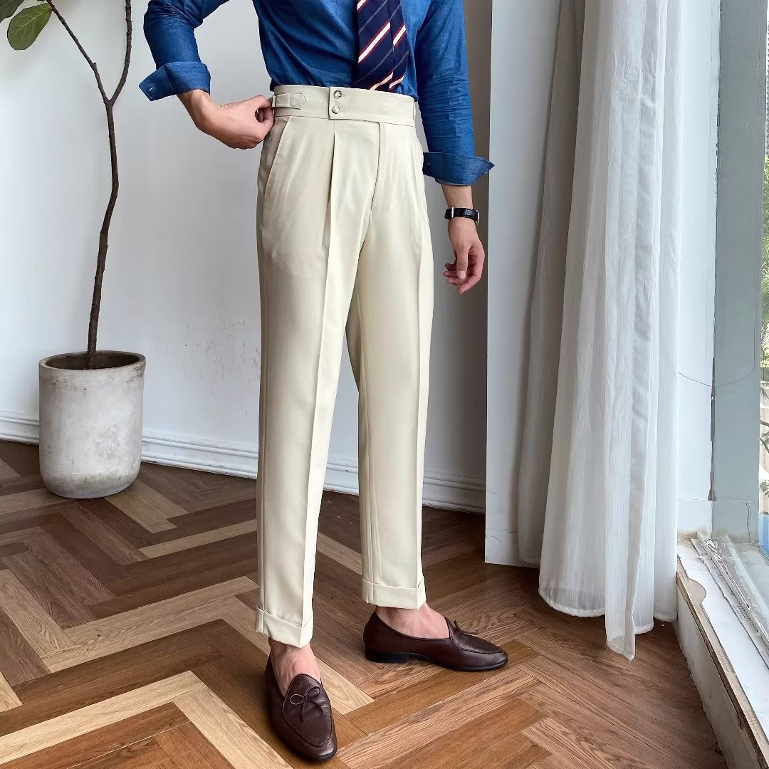 Men’s Visible Pleats Trousers