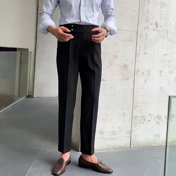 Men’s Visible Pleats Trousers