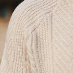 Men's Textured Polo Sweater