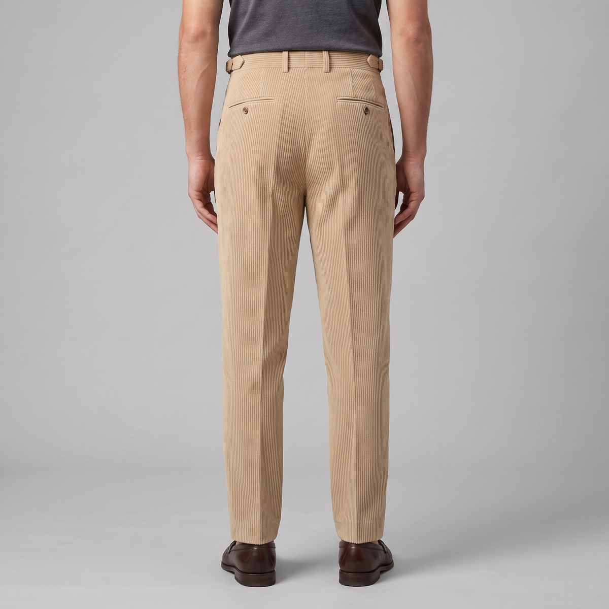 Men's Adjustable Waist Pleated Pants