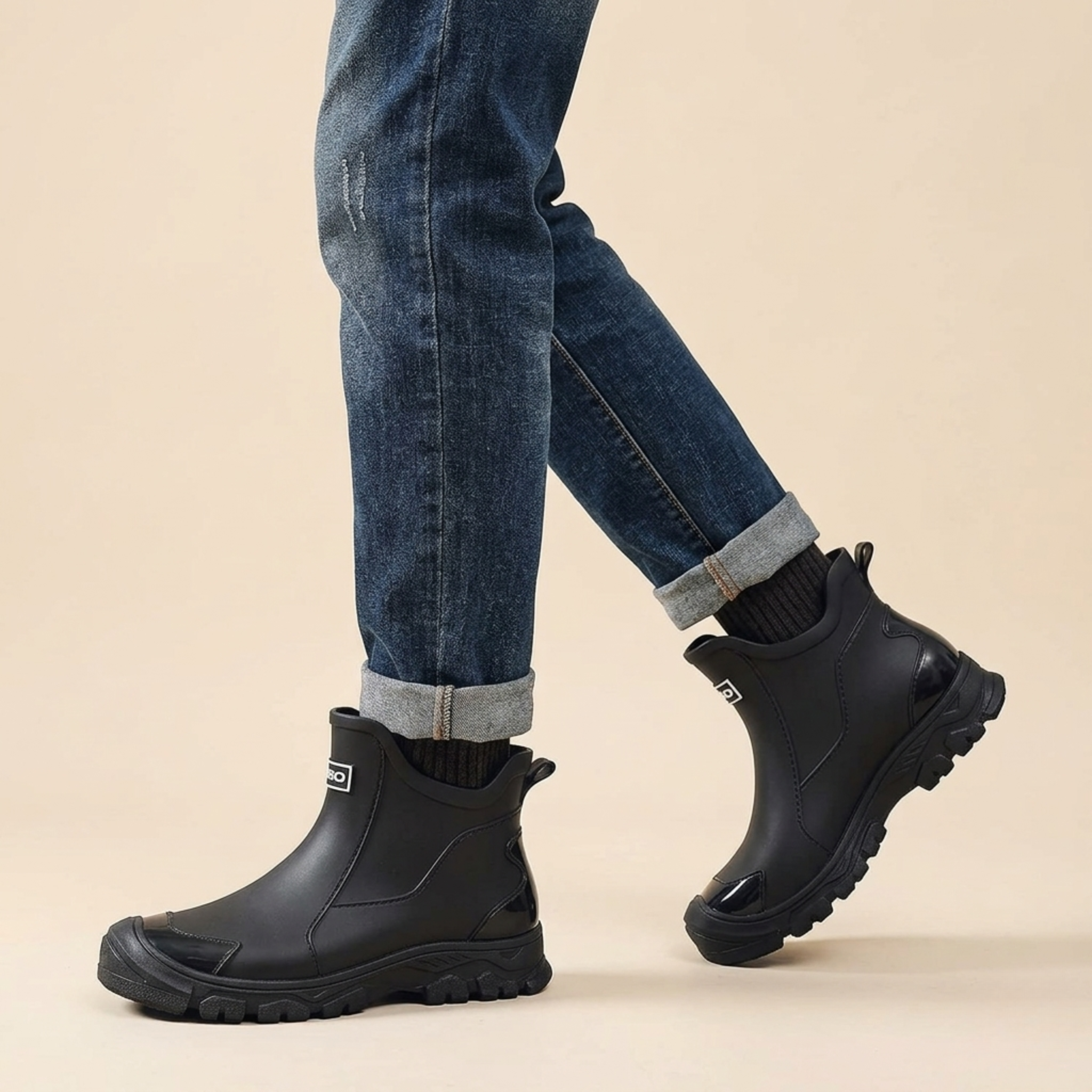 Men's Ankle Boots with Traction Sole