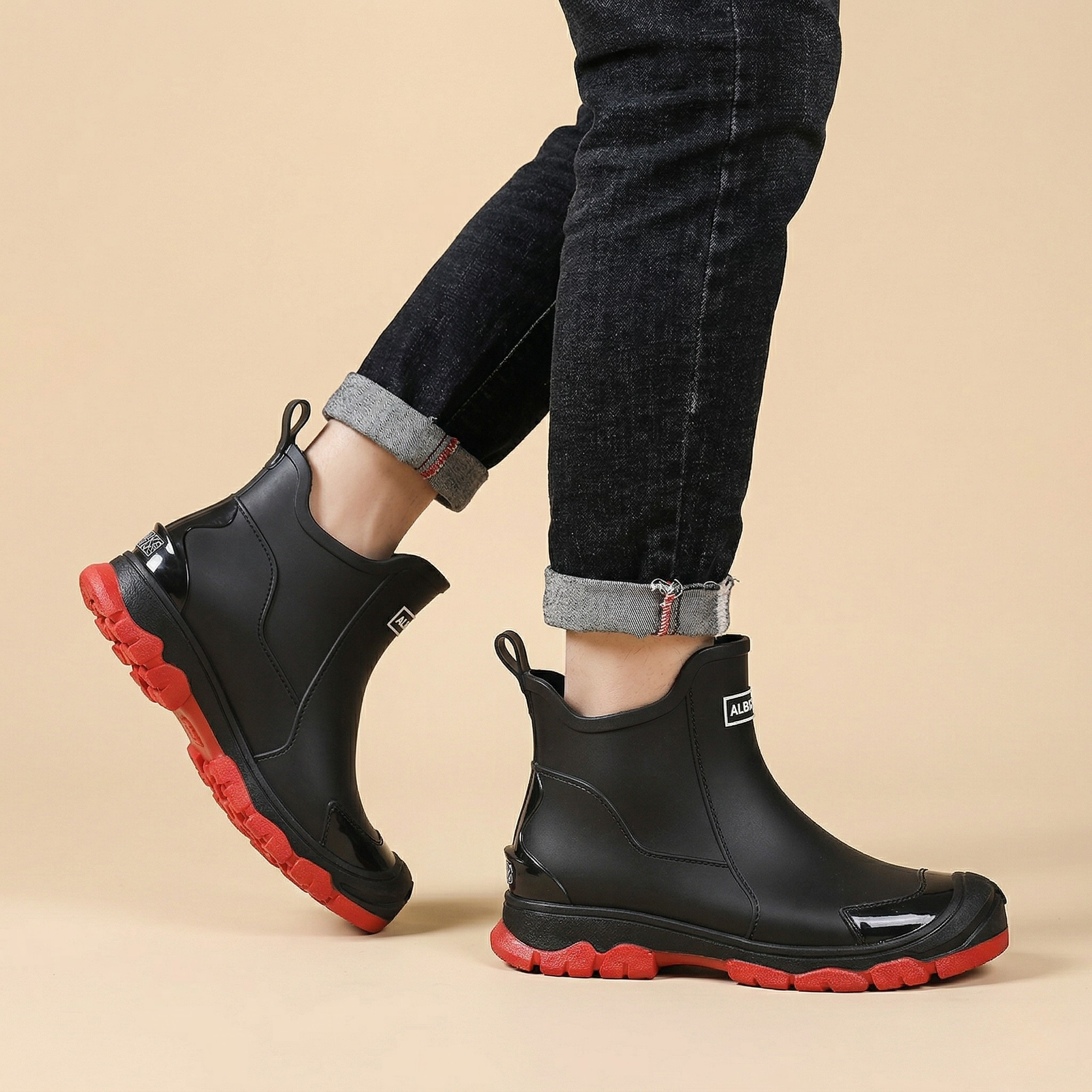 Men's Ankle Boots with Traction Sole