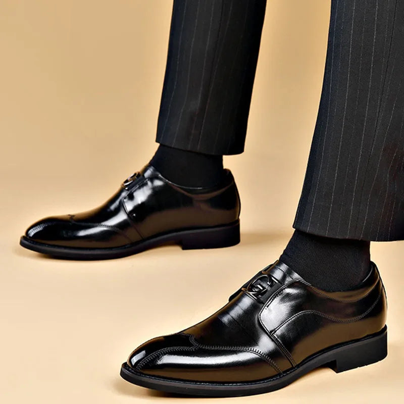 Men's Apron Toe Derby Shoes