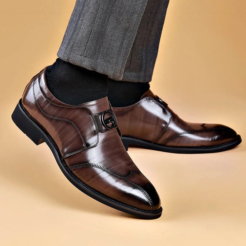 Men's Apron Toe Derby Shoes