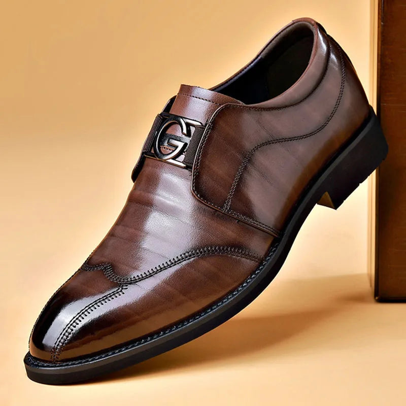 Men's Apron Toe Derby Shoes
