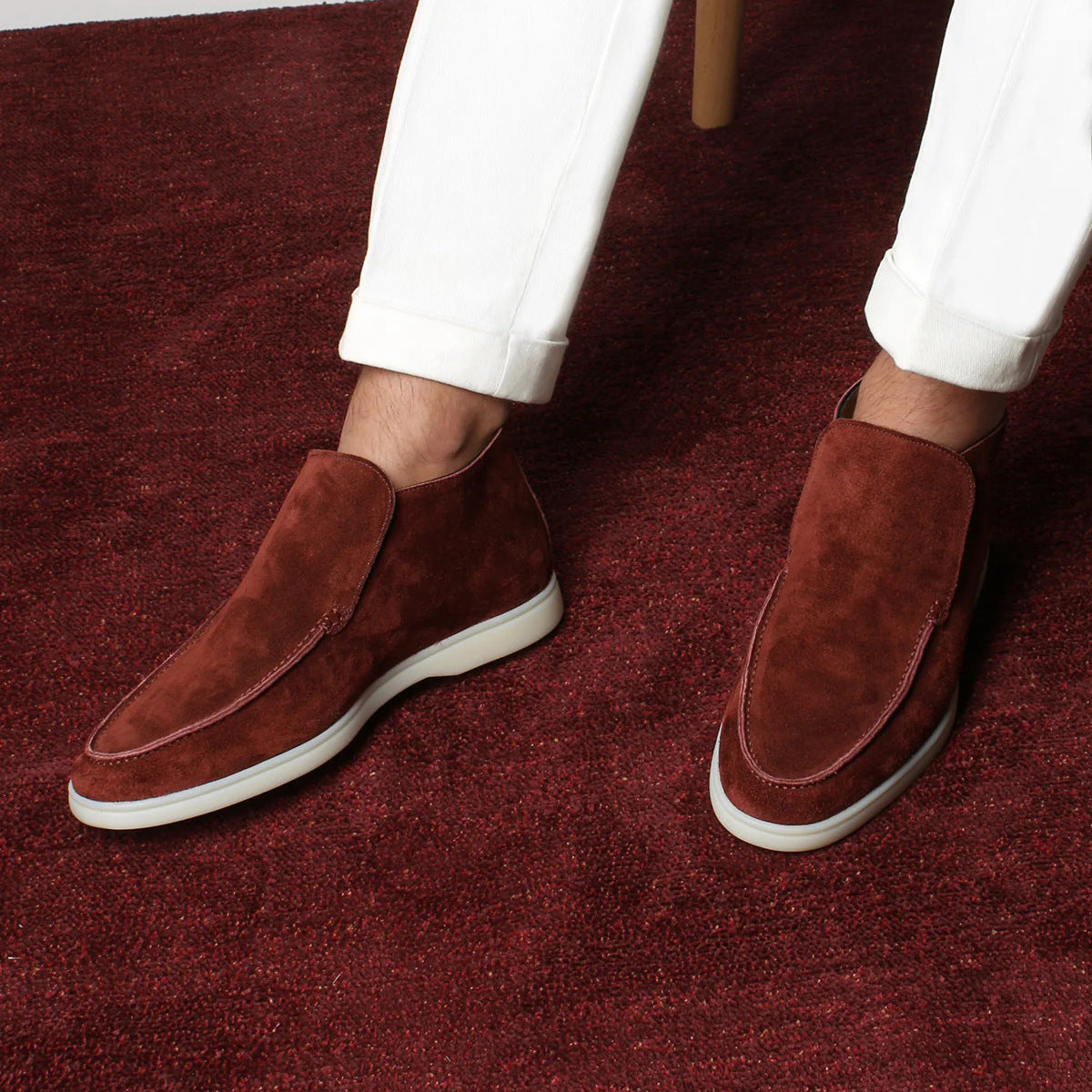 Men's Apron Toe Loafers