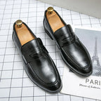 Men's Apron Toe Penny Loafers