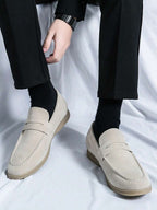 Men's Apron Toe Slip-On Loafers