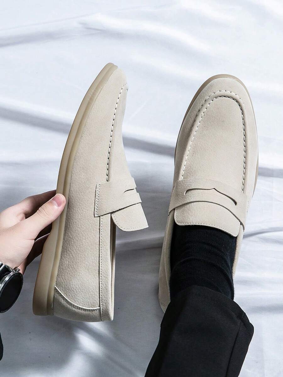 Men's Apron Toe Slip-On Loafers