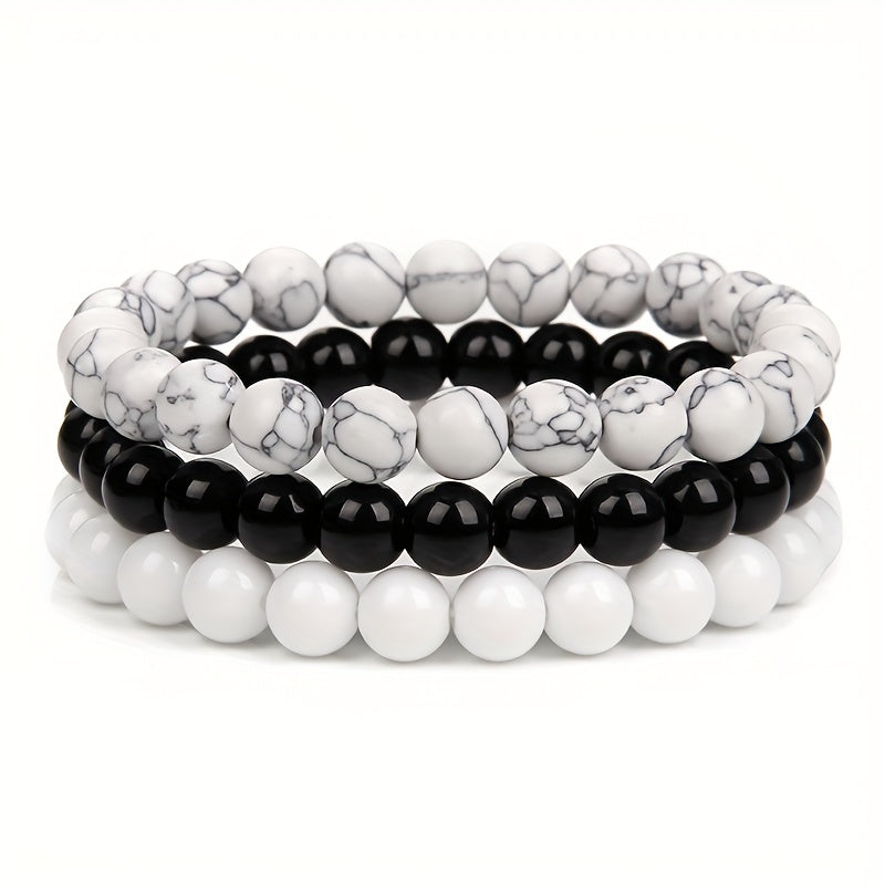 Men's Beaded Bracelet Set