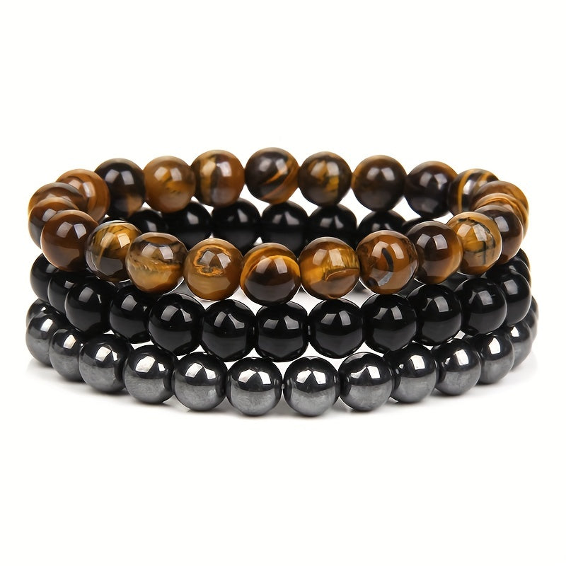 Men's Beaded Bracelet Set