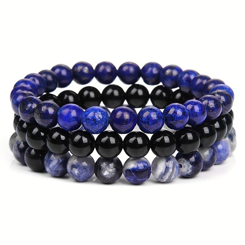 Men's Beaded Bracelet Set