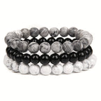 Men's Beaded Bracelet Set
