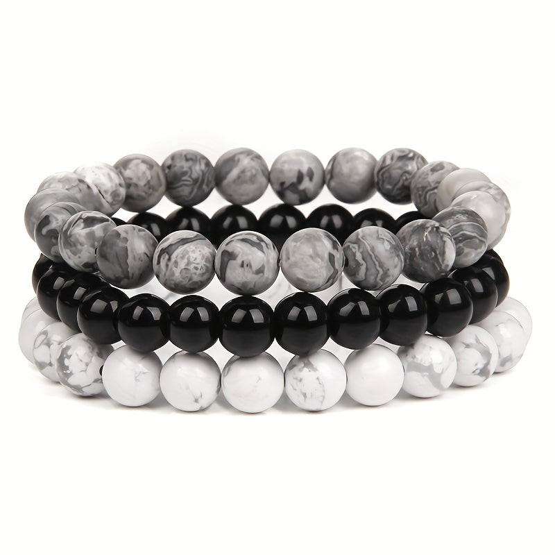 Men's Beaded Bracelet Set