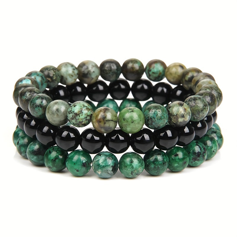 Men's Beaded Bracelet Set