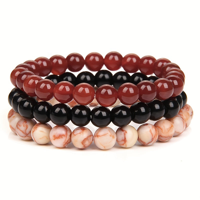 Men's Beaded Bracelet Set