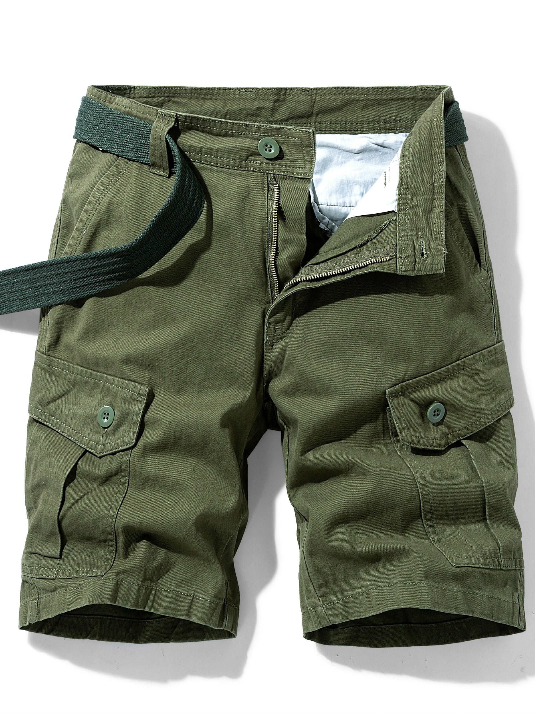 Men's Belted Cargo Shorts