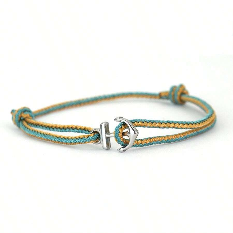 Men's Braided Anchor Cord Bracelet