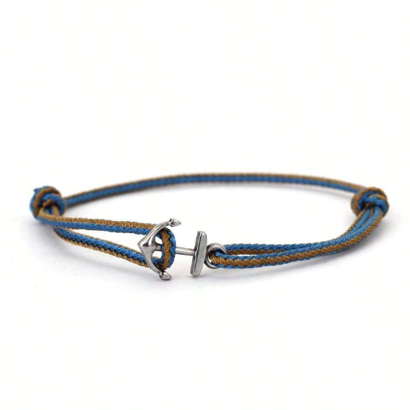 Men's Braided Anchor Cord Bracelet