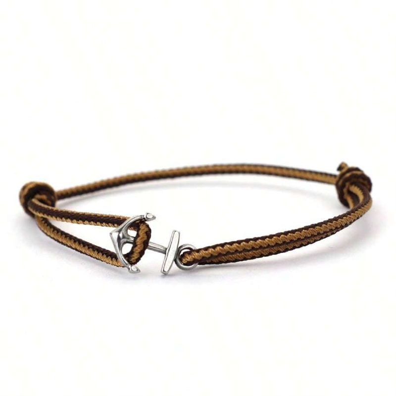 Men's Braided Anchor Cord Bracelet