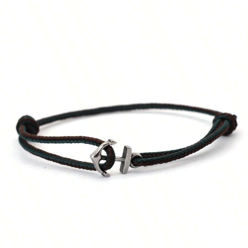 Men's Braided Anchor Cord Bracelet