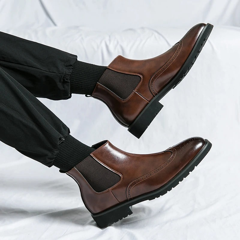Men's Brogue Chelsea Boots