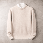 Men's Brushed Fine Knit Crew Neck Sweater