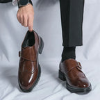 Men's Buckle Monk Strap Shoes