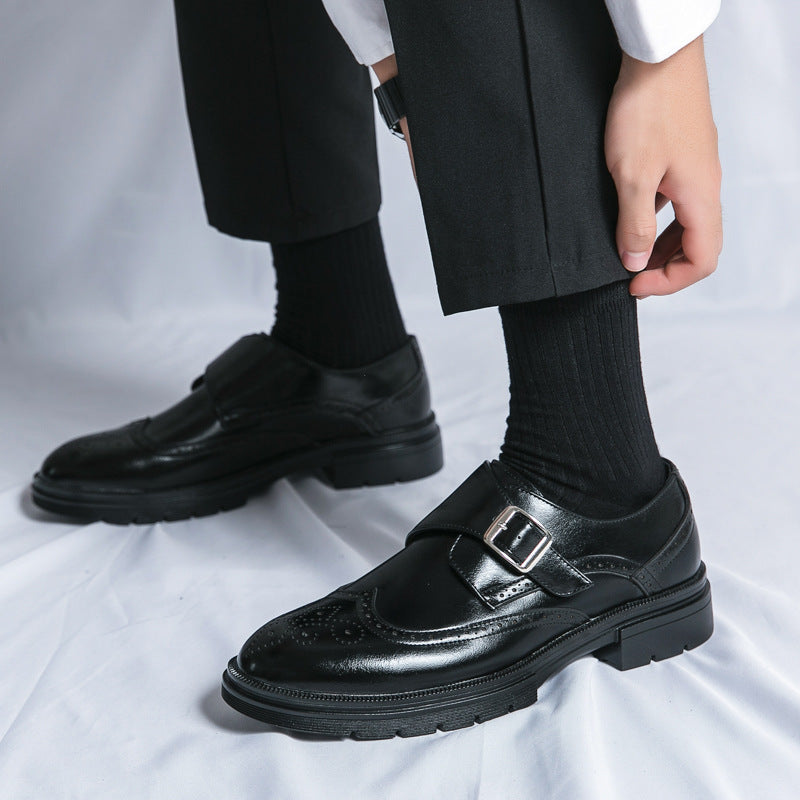 Men's Buckle Monk Strap Shoes