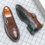 Men's Buckle Monk Strap Shoes