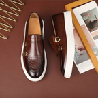 Men's Buckle Slip-On Loafers