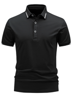 Men's Button Placket Polo Shirt