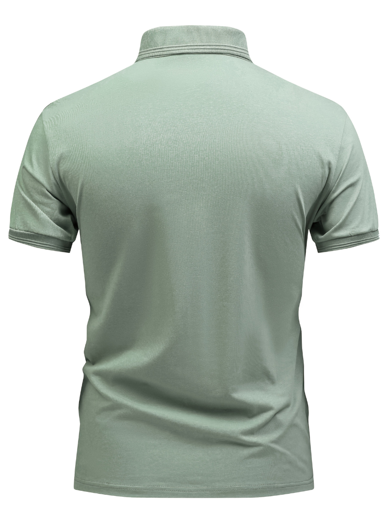 Men's Button Placket Polo Shirt