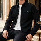 Men's Button-Up Long Sleeve Overshirt