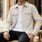 Men's Button-Up Long Sleeve Overshirt