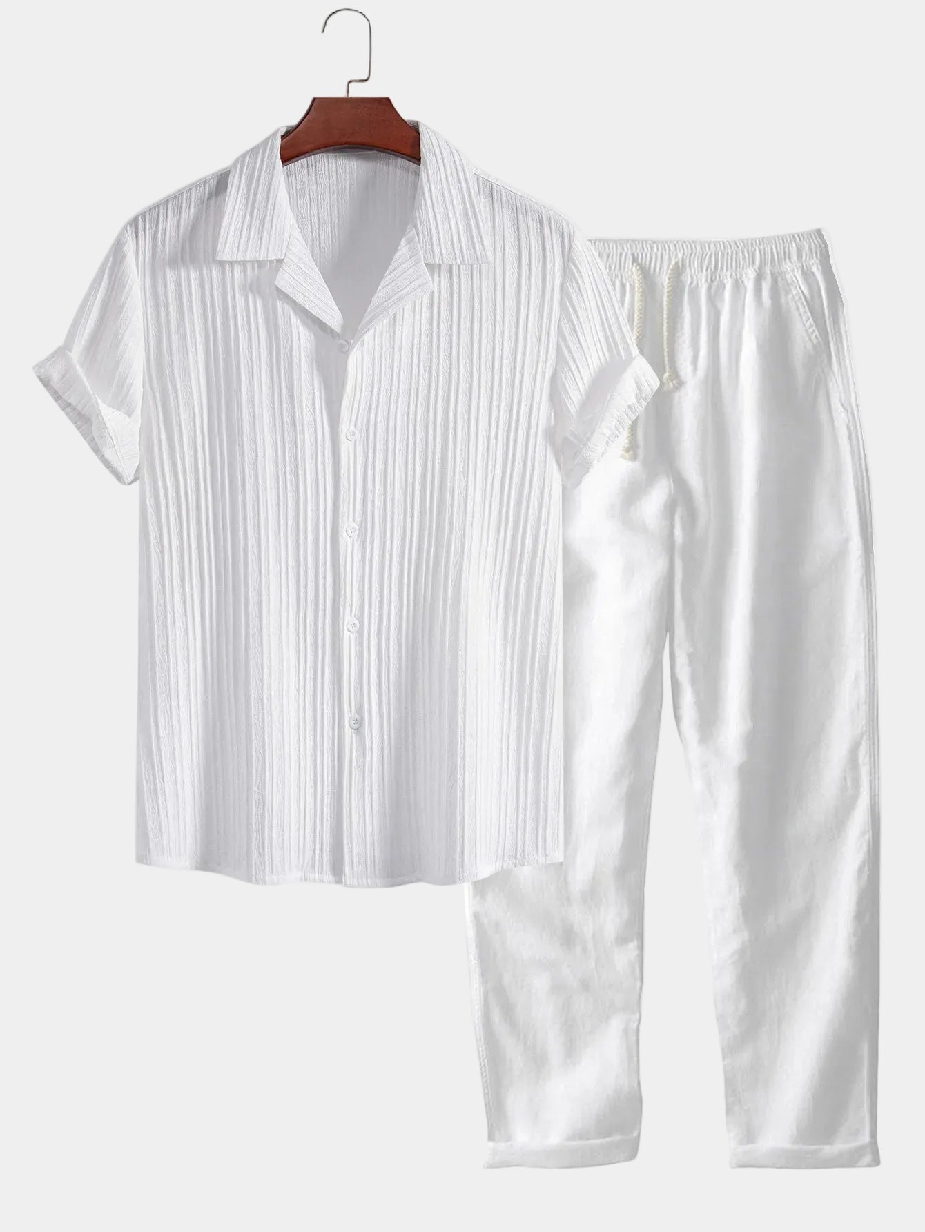Men's Button-Up Matching Set