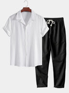Men's Button-Up Matching Set