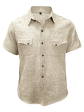 Men's Button-Up Pocket Shirt