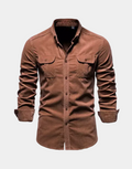 Men's Button-Up Pocket Utility Shirt