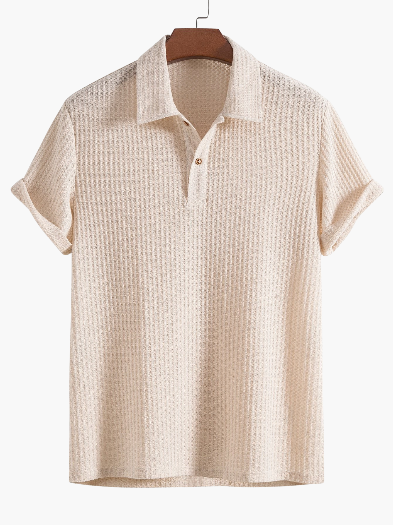 Men's Button-Up Polo Set