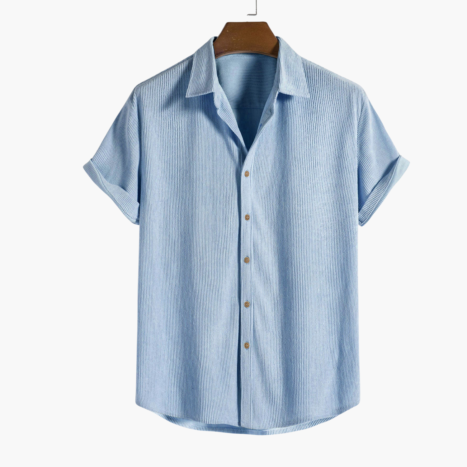 Men's Button-Up Shirt and Cargo Shorts Set