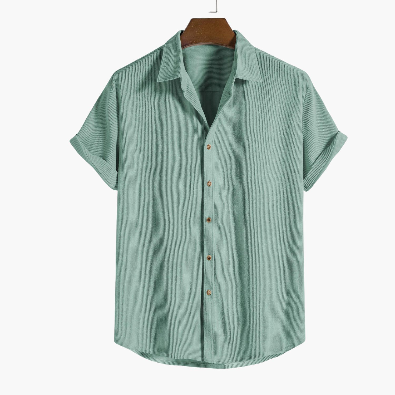 Men's Button-Up Shirt and Cargo Shorts Set