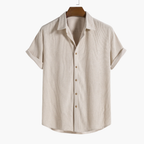 Men's Button-Up Shirt and Cargo Shorts Set