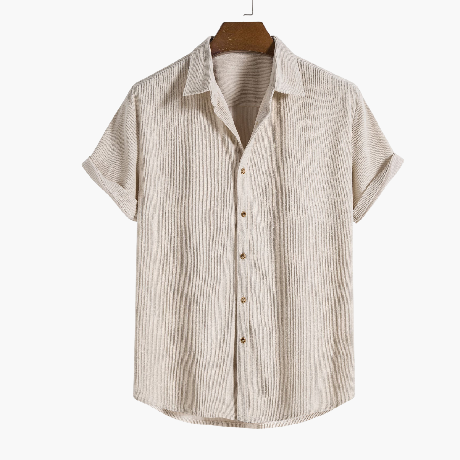 Men's Button-Up Shirt and Cargo Shorts Set
