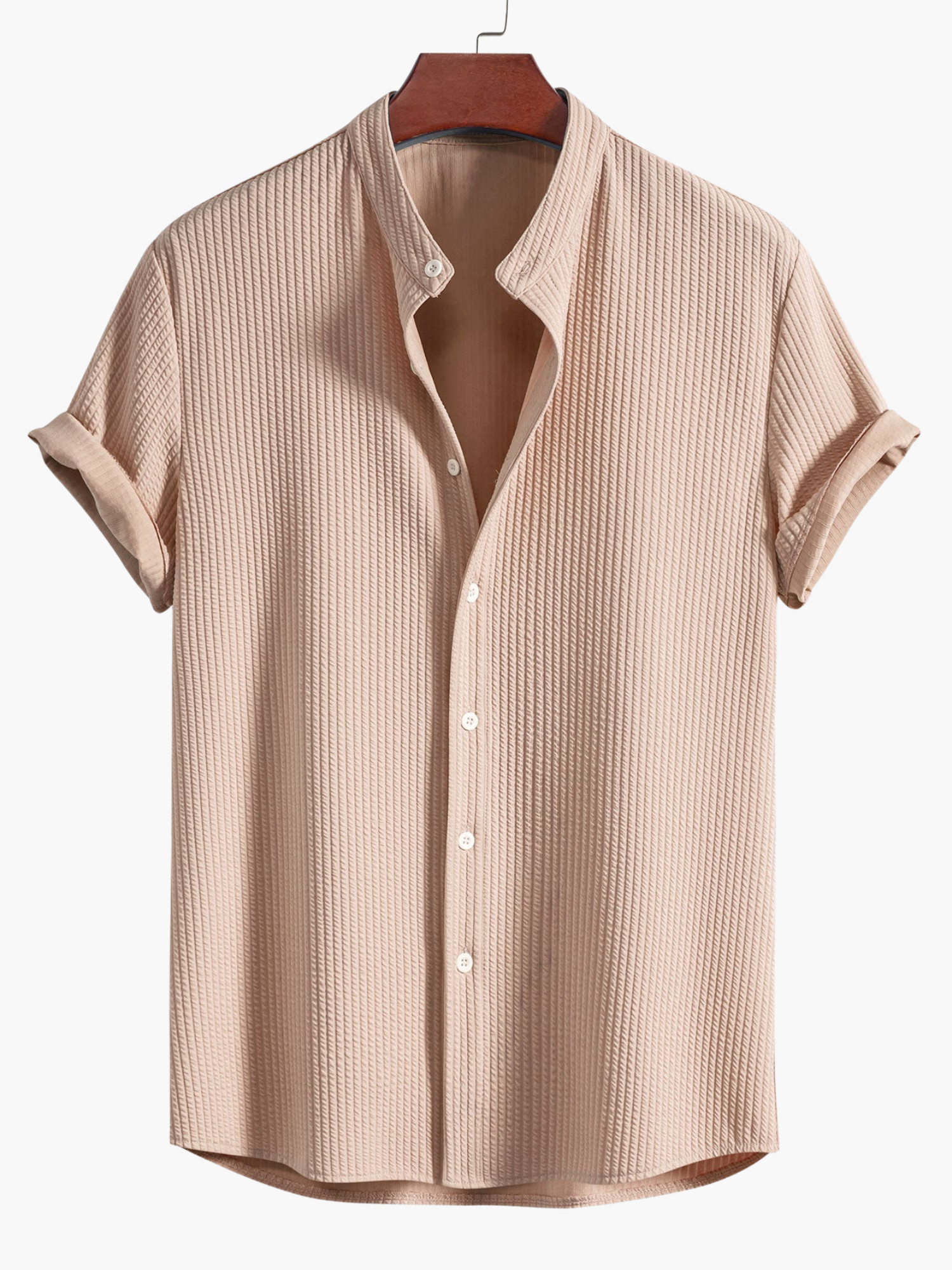 Men's Button-Up Shirt and Drawstring Pants Set